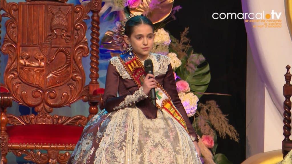 Abigail Orón Festera de Gràcia Infantil de Canals