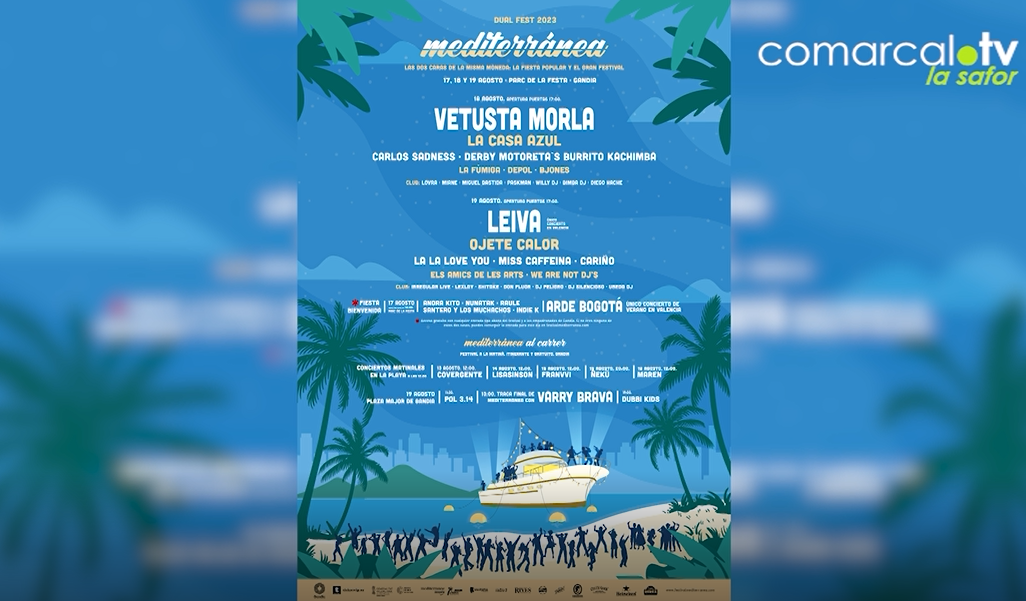 Gandia es prepara per al Mediterránea Festival