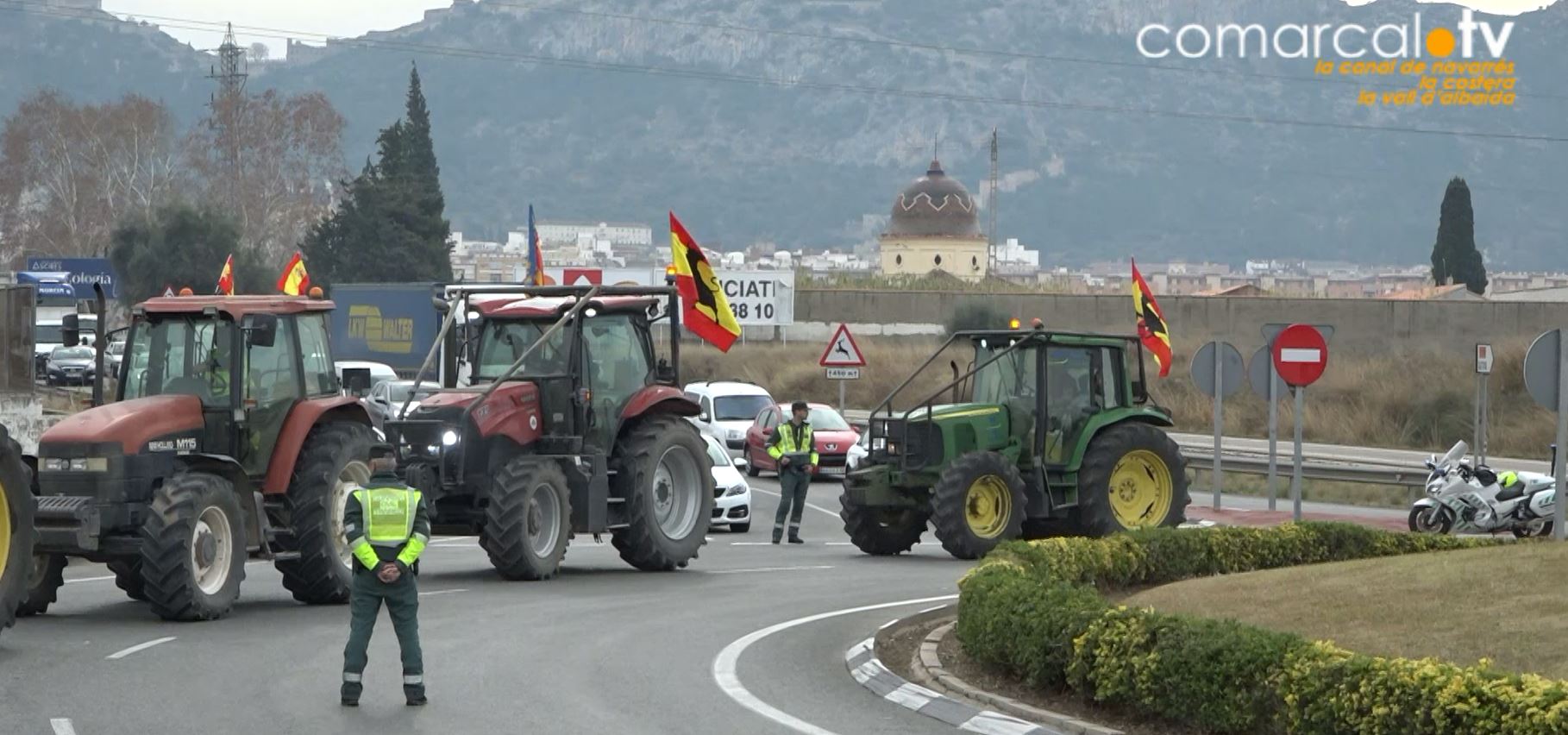 Tractorada reivindicativa a Xàtiva