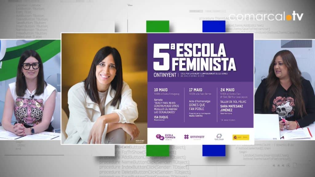 La regidora d'Igualtat, Paula Soler, presenta al #BDC la V Escola Feminista d'Ontinyent