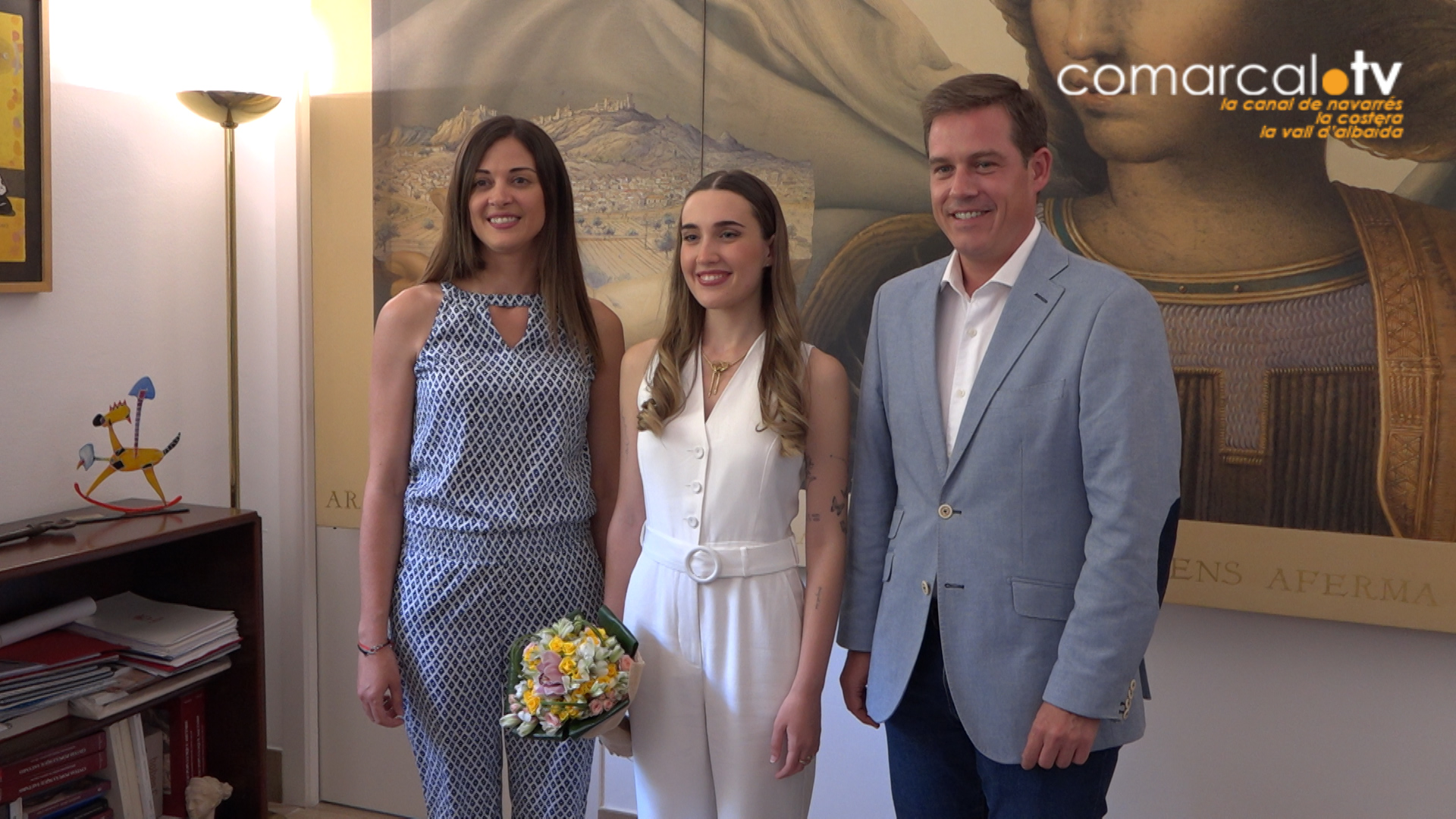 Recepció en l’Ajuntament a la Reina de la Fira de Xàtiva 2024