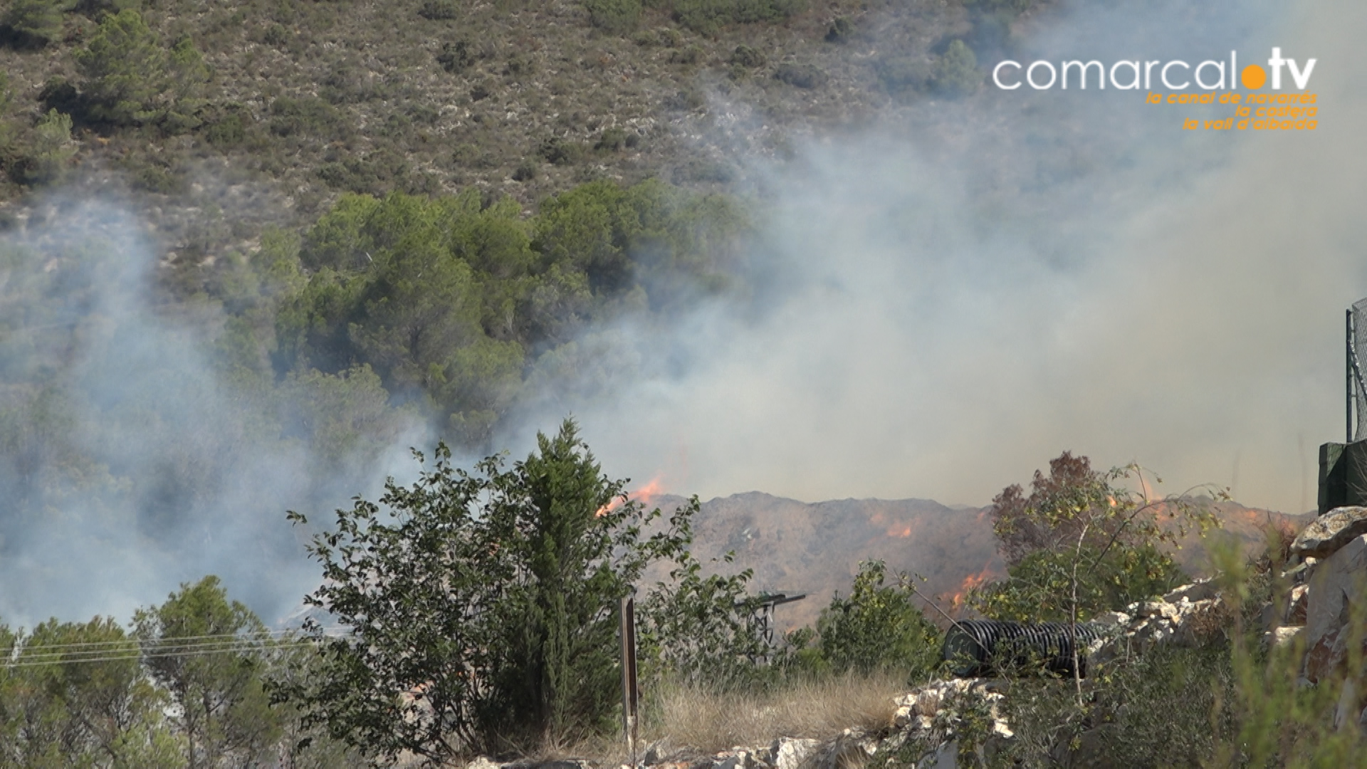 Incendi estabilitzat a Llutxent