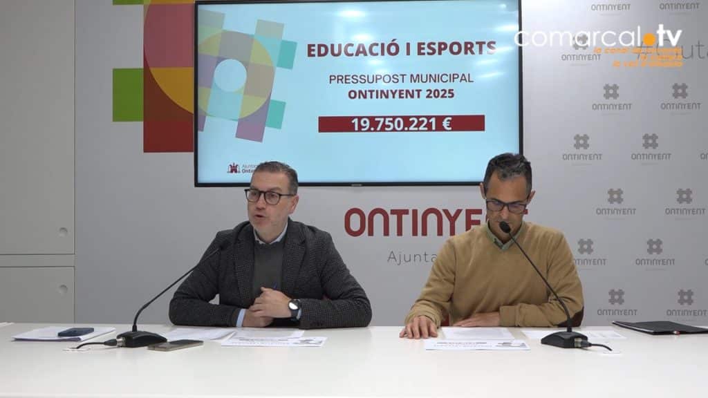 19,75 milions d’euros a Educació i Esports en Ontinyent
